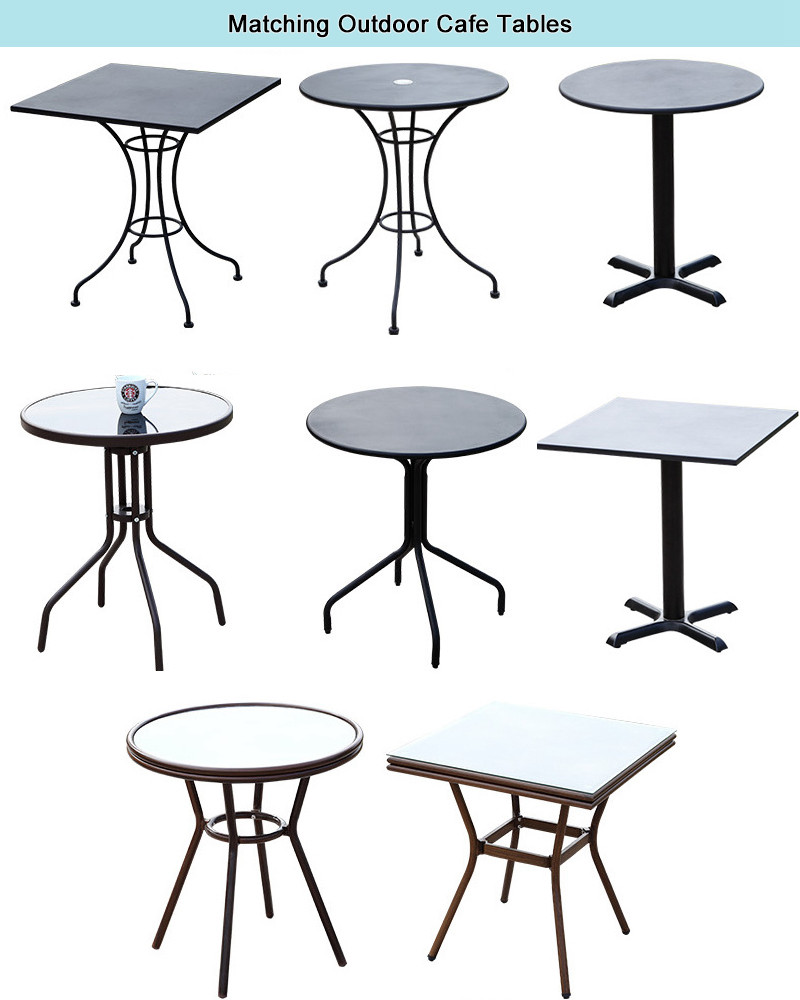 Outdoor cafe tables options