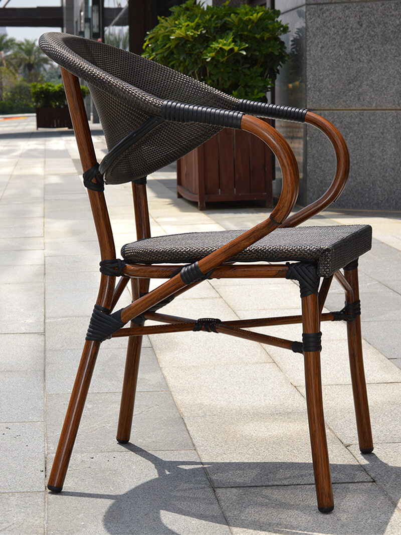 Outdoor cafe dining chairs