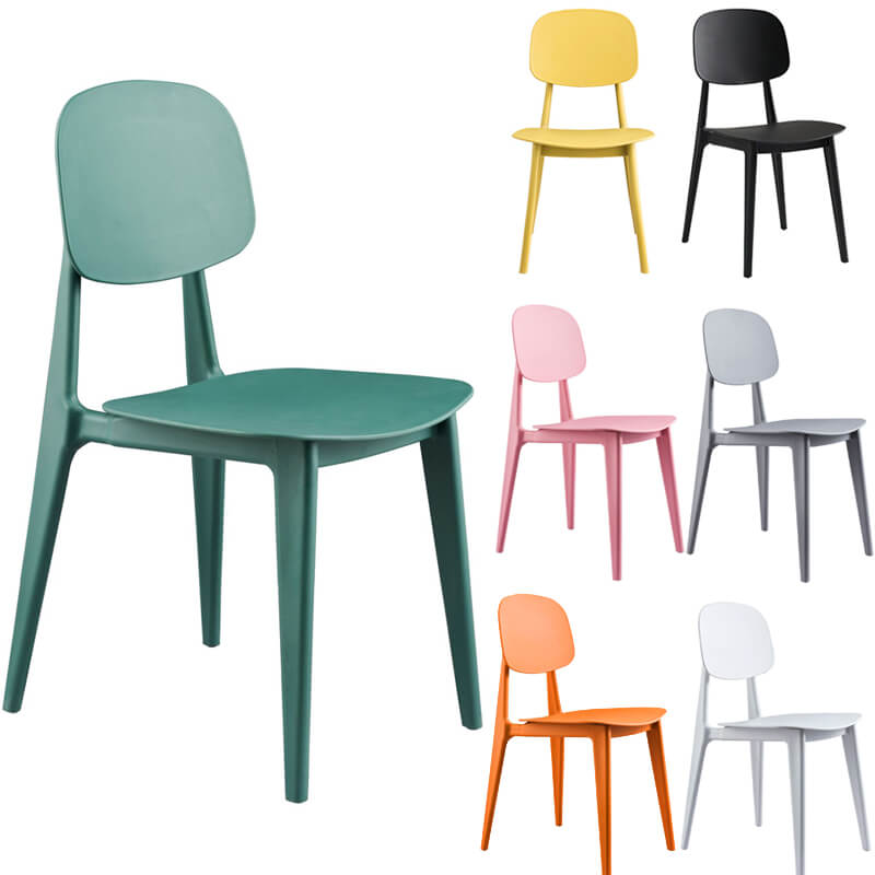 Colorful PP molded plastic chairs