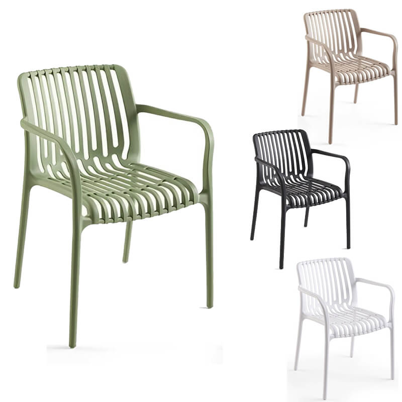 Modern Plastic Chairs With Armrests