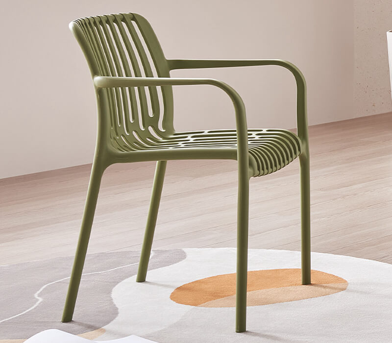 Modern plastic side chair