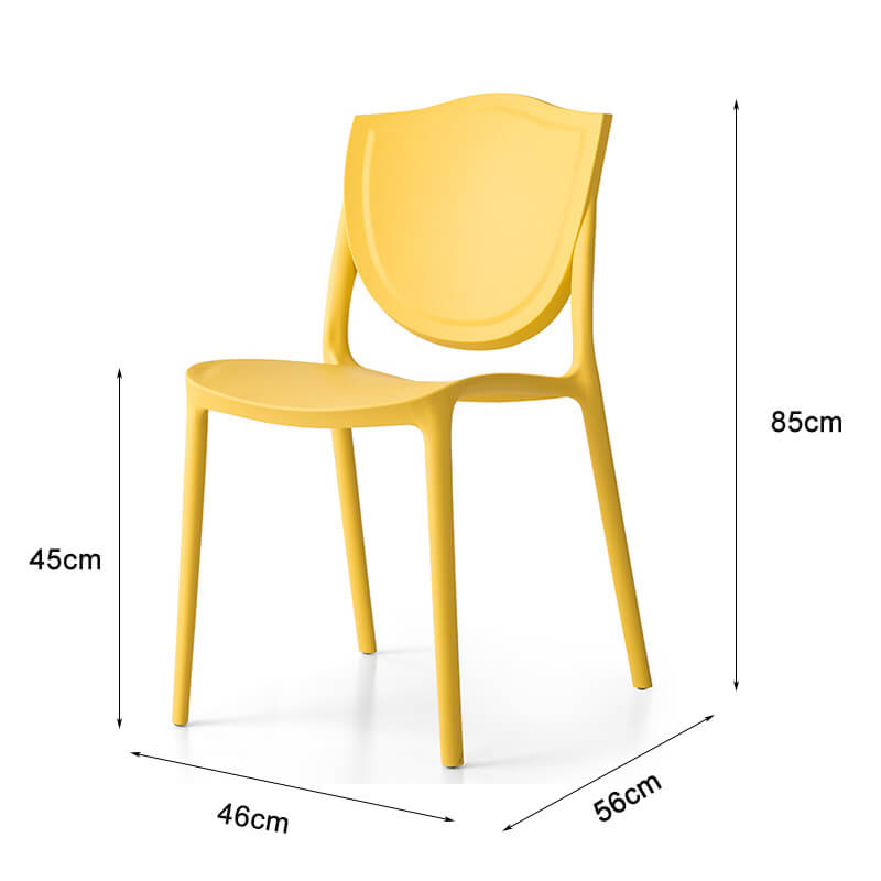 Colored plastic chair dimensions