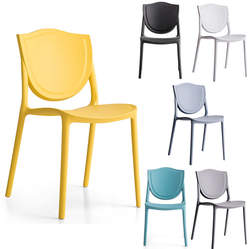 Colored plastic chairs