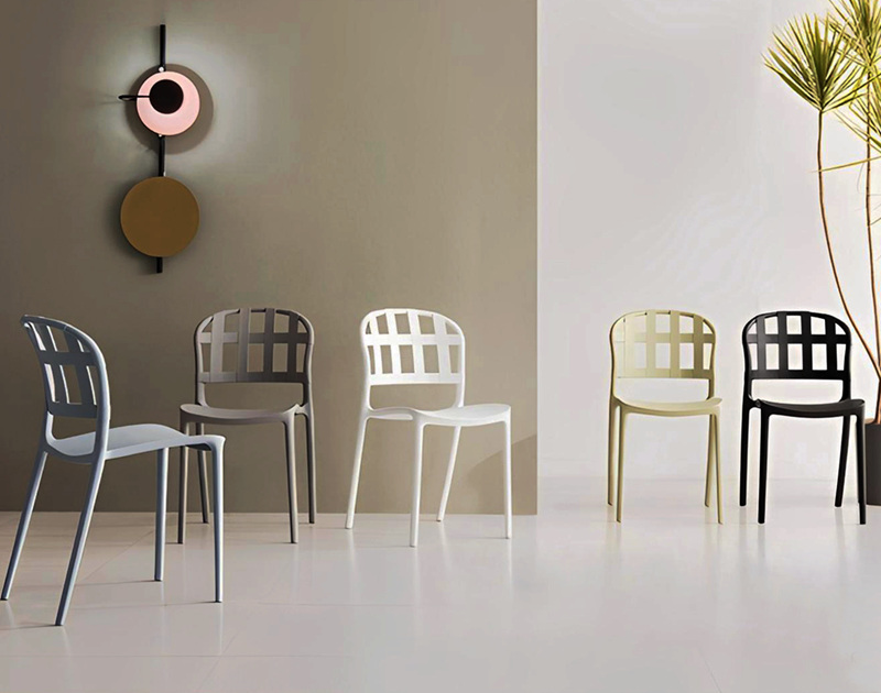 Plastic Stacking Chairs in 5 colors