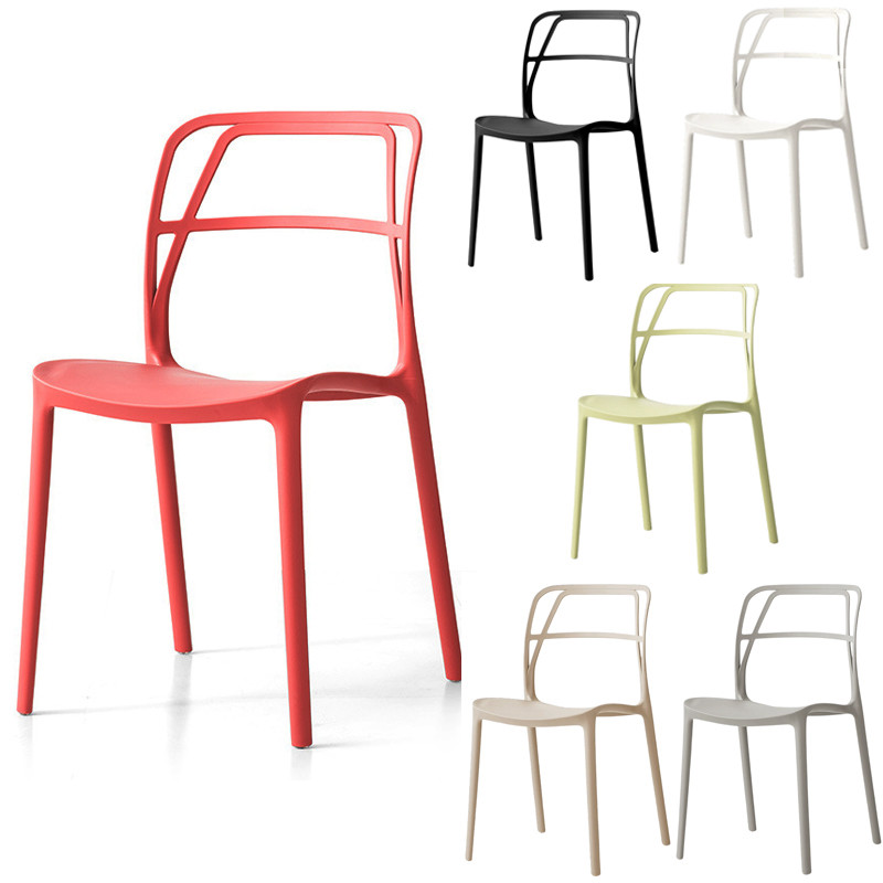 Plastic Stackable Chairs in 6 colors