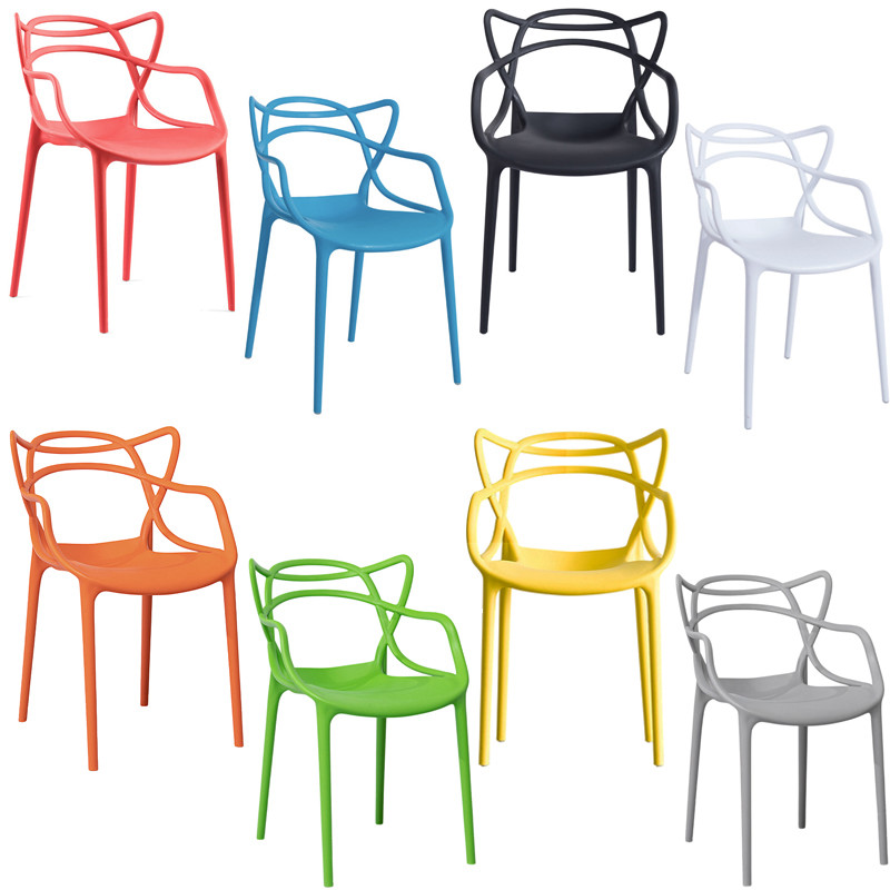 Modern stackable pp chairs in eight colors