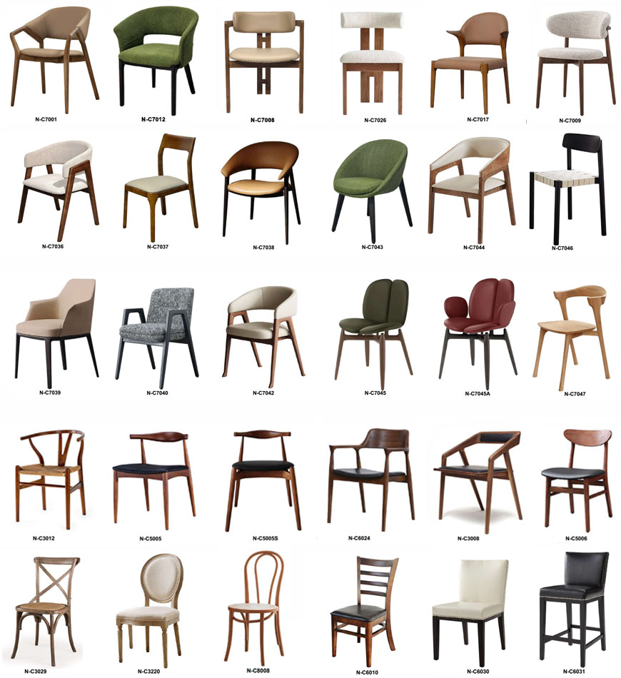 Various Wooden Chairs For Restaurants