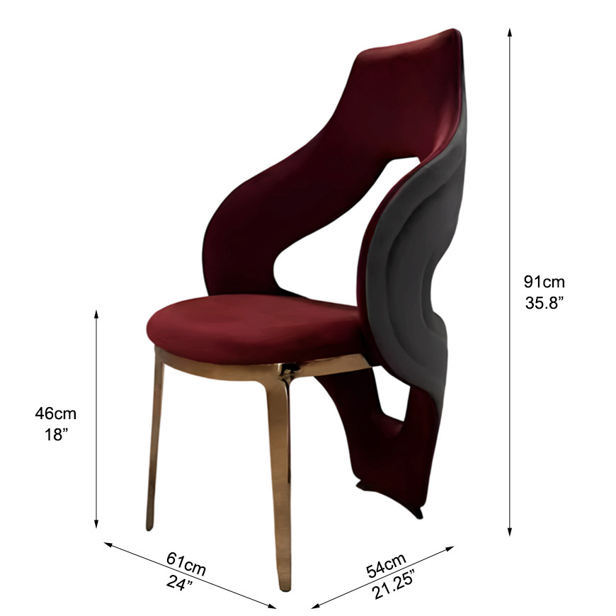 Modern Velvet Dining Chair Dimensions