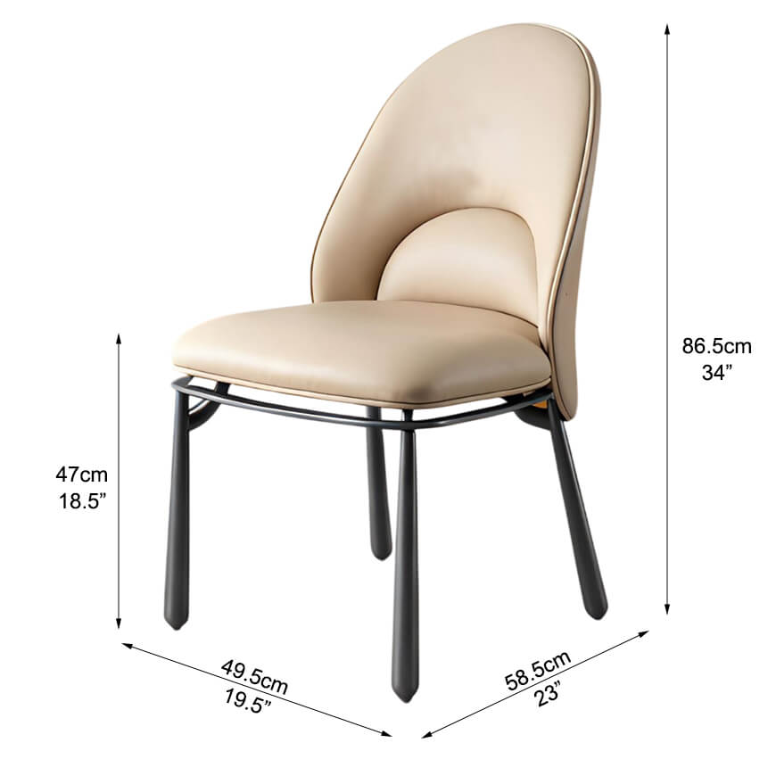 Modern Leather Dining Chair Dimensions