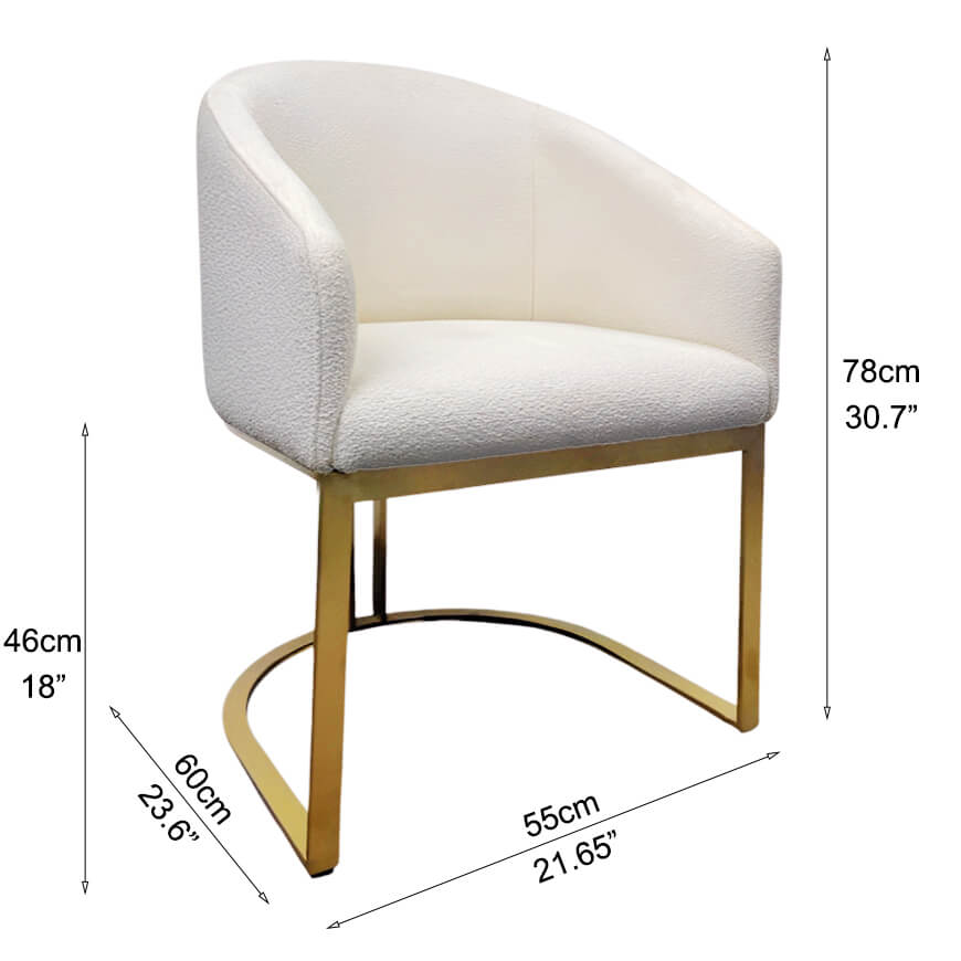 Barrel Dining Chair Dimension