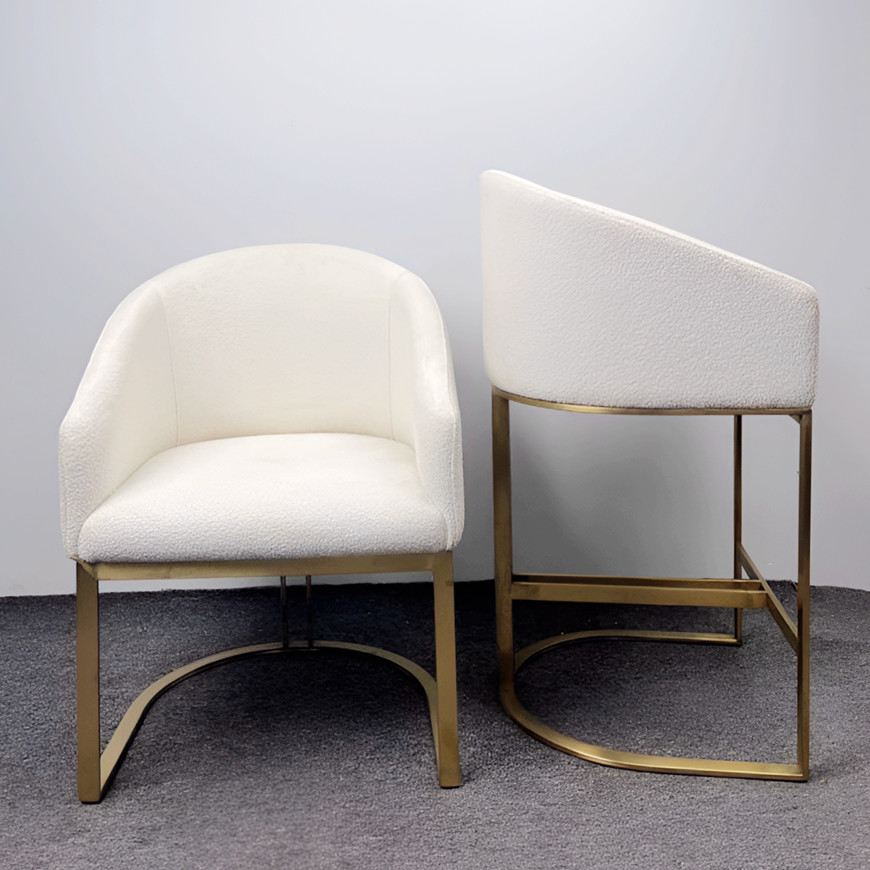 Modern Simple Design Barrel Chairs For Dining Table And Kitchen Island