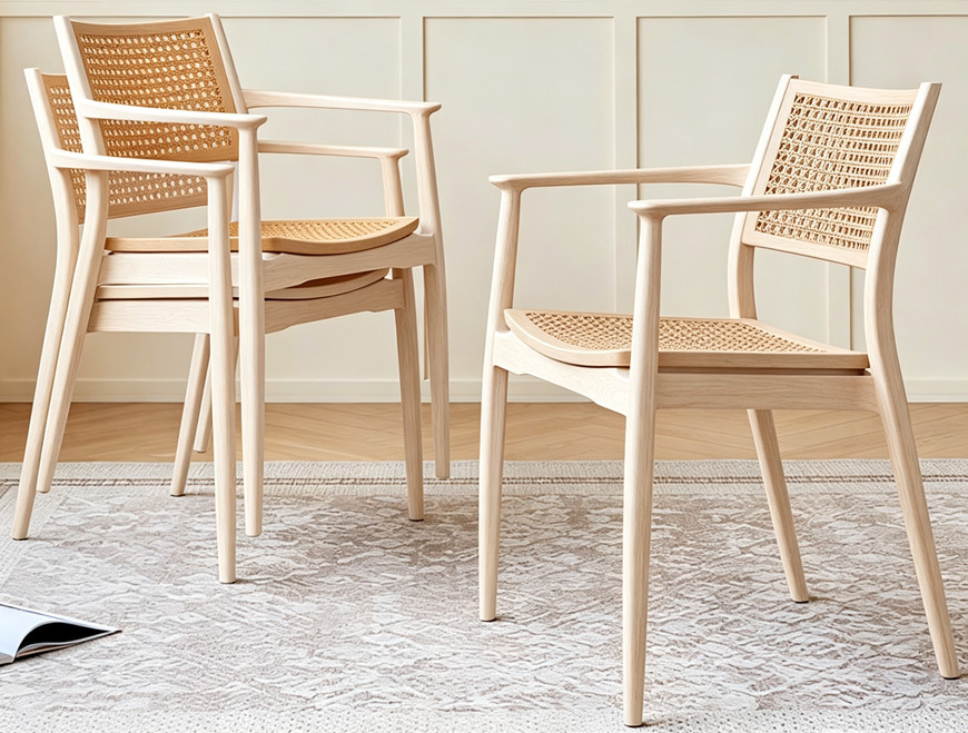 Stackable outdoor plastic chairs