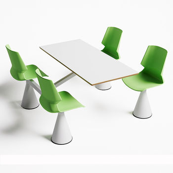 Modern Cafeteria Table And Chairs N-F14ML