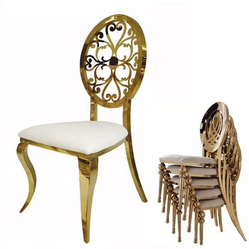 N-139 Modern Luxury Gold Dining Chairs