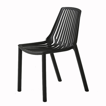 N-PP27 Hollow Black Plastic Chairs