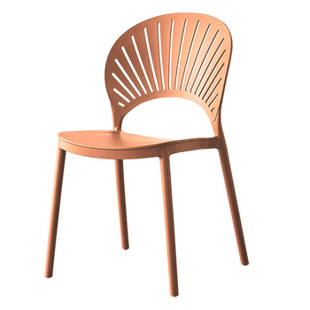 N-PP30 Clam Design Plastic Patio Chairs