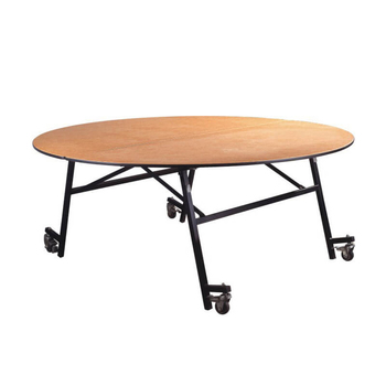 T35F Round Folding Table With Wheels