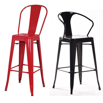 N-A1006 Tolix Bar Stool With Back