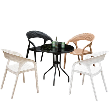 N-PP23 Stackable Outdoor Plastic Cafe chairs