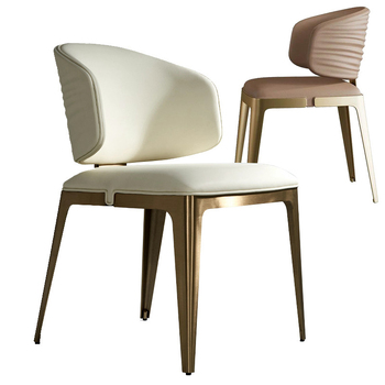 N-Y3011 Contemporary Italian Dining Chairs With Gold Legs