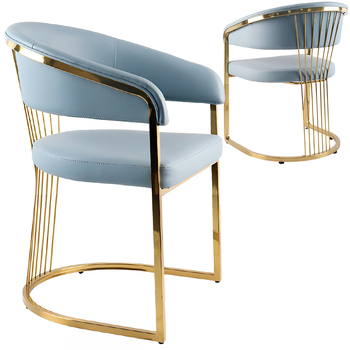 N-Y3013 Luxury Upholstered Dining Room Chairs With Arms